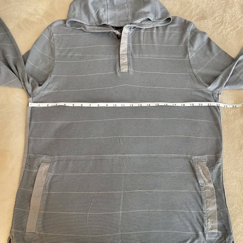 Kenneth Cole Reaction Striped Hooded Henley - Size XL - Picture 10 of 15